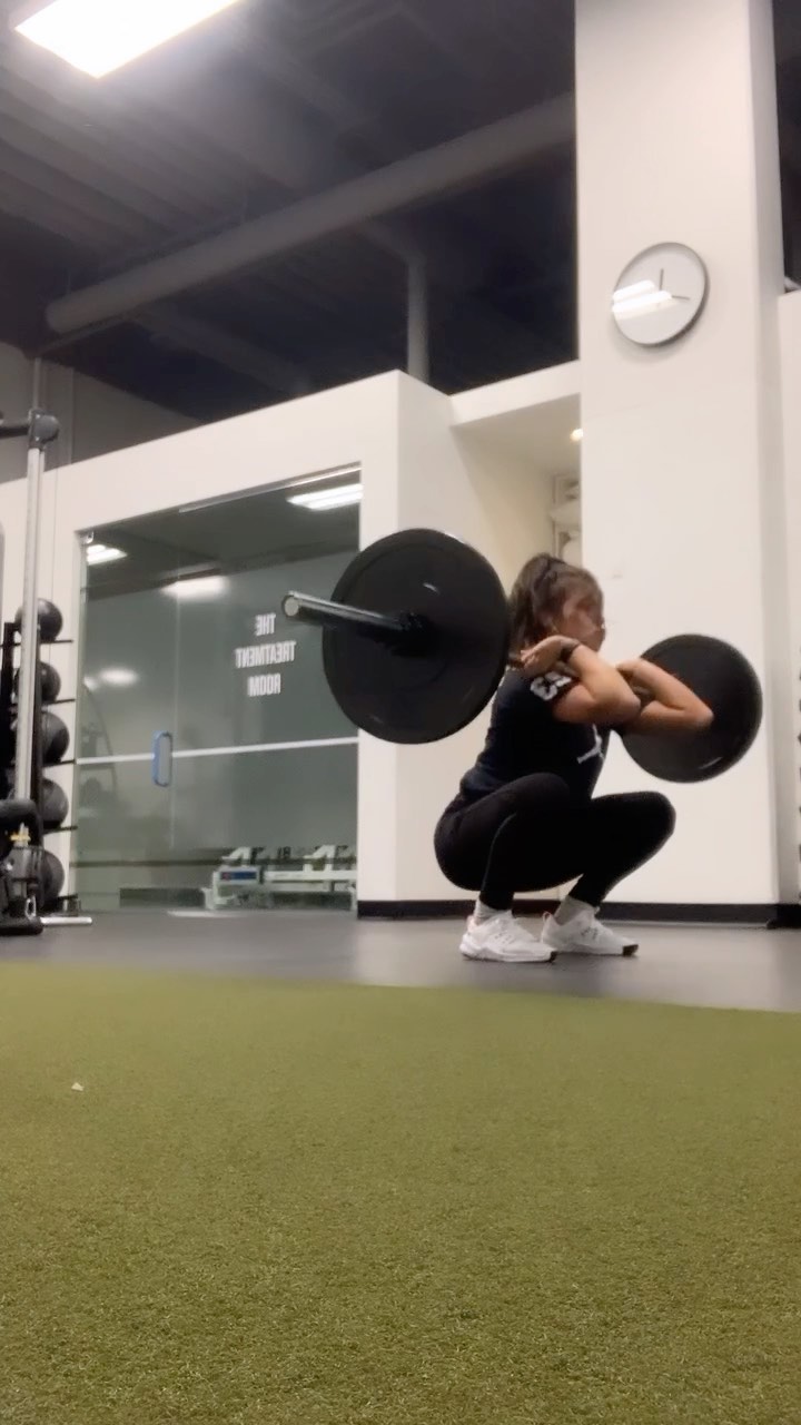 Wendy coaching and training in the gym
